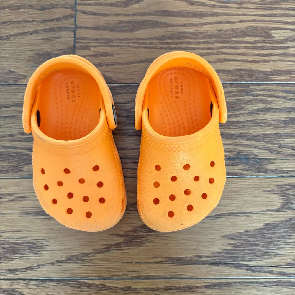 Orange Kids Crocs